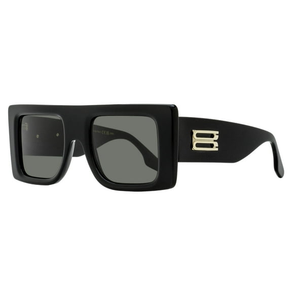Victoria Beckham B-Monogram Rectangle Sunglasses VB677S 001 Black 51mm