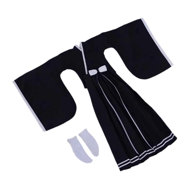 Ropa femenina a escala 1/6, conjunto de kimono, top y falda, accesorios de disfraz con calcetines, ropa para muñecas de 12 pulgadas, para figuras de Estilo I