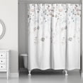 thumbnail image 2 of Creative Products Blue Brown Falling Branches 71x74 Shower Curtain, 2 of 7