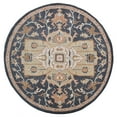 thumbnail image 4 of Rugsotic Carpets Hand Tufted Wool Eco-Friendly Area Rugs - 8'x8', Round, Charcoal Beige, Modern Contemporary Design, High Pile Handmade Anti Skid Rugs for Living Room, Bed Room (K00665), 4 of 6