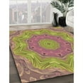thumbnail image 3 of Ahgly Company Machine Washable Indoor Rectangle Transitional Brown Area Rugs, 5' x 8', 3 of 7