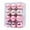 Pink, variant on Clearance!aoksee 24pc Christmas Balls Christmas Trees Christmas Decorations Gifts Christmas Decorations, Hanging Balls for Birthday Holiday Decorations, (3cm/1.17"), with 1pc Merry Letter Card