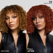 LOreal Paris Feria Multi-Faceted Shimmering Permanent Hair Color, 54 Spiced Copper, 1 kit