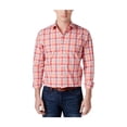 thumbnail image 1 of Camisa a cuadros Club Room para hombre manga larga color rojo pequeña, 1 of 1