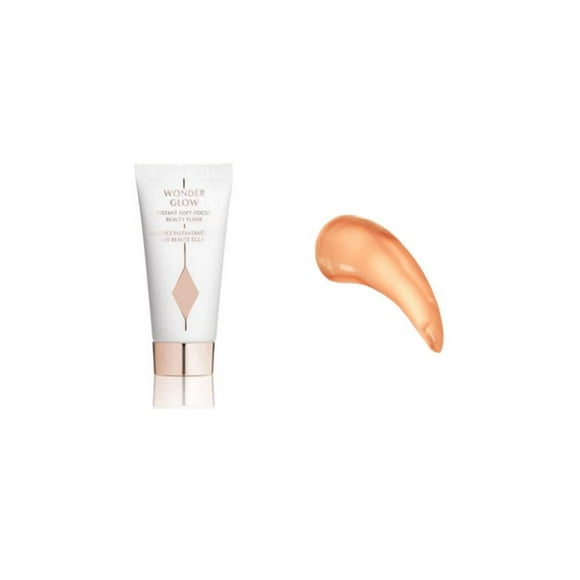 Charlotte Tilbury's Wonderglow Face Primer 15ml - Dewy Finish, Cream Form, Face Primer