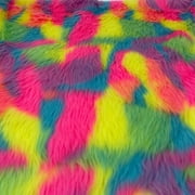 Neon Rainbow Multi Patch Fur