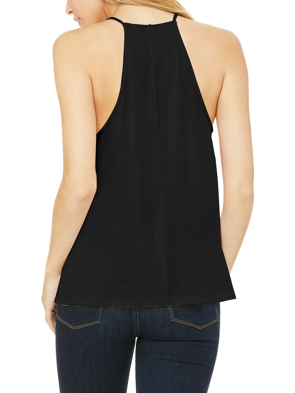 high neck flowy tank top