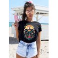thumbnail image 6 of VILOVE Women Vintage Shirts Butterfly Floral Graphic Tees Summer Causal Short Sleeve T Shirts, 6 of 8