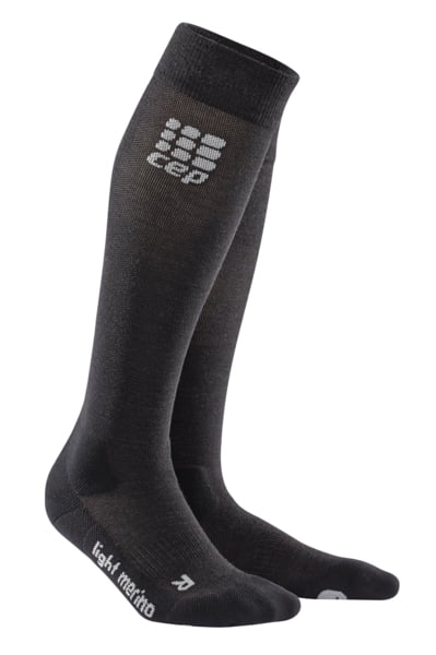 CEP Women’s Long Compression Light Merino Wool Socks for Hiking 