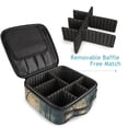thumbnail image 4 of FORMRS Travel Makeup Bag Large Capacity Train Case Cosmetic Organizer with Adjustable Dividers, Retro Forest, 4 of 8