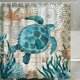 thumbnail image 2 of Shower Curtain, Blue Ocean Pattern, Top Quality, Waterproof, Anti-mold Effect, 3d, Digital Printing 12 Shower Curtain Rings For Bathroom 180 X 180 Cm, 2 of 2