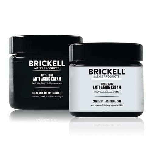 Set de regalo para el cuidado de la piel Brickell para hombre, día y noche, antienvejecimiento