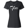 thumbnail image 3 of Inktastic Be Kind with Heart Ribbon in White Text Women's T-Shirt, 3 of 5