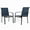 Blue, variant on SOLAURA Patio Chairs Set of 2, Outdoor Dining Textilene Chairs for Porch Garden Backyard Deck, Khaki