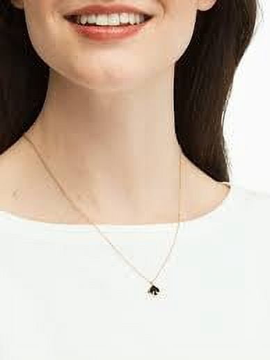 Kate Spade Everyday Spade Enamel Mini Pendant Black