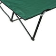 thumbnail image 2 of Outsunny 2 Person Folding Camping Cot for Adults,50" Extra Wide Outdoor Portable Sleeping Cot with Carry Bag,Elevated Camping Bed,Beach Hiking,Green,Green Steel Garden Outdoor Patio Patio Seating, 2 of 10
