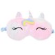 thumbnail image 1 of Máscara de ojos de peluche con dibujos de unicornios para niños, cómoda máscara de ojos, 1 of 8