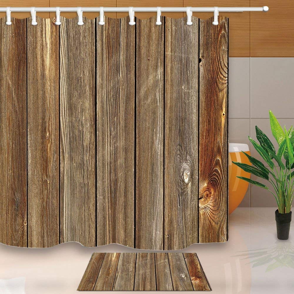 RYLABLUE Rustic Wood Decor Vertical Barn Wooden Wall Planking Texture