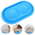 WAXIAYU Double Cat Dish Pet Feeder Food Water Bowl for Small Medium