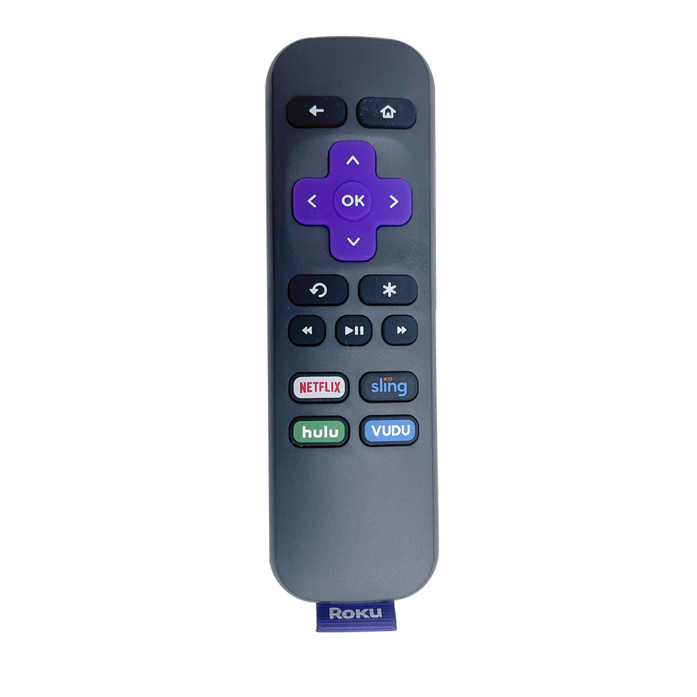 Genuine Roku RC108 Remote With Dedicated Buttons Netflix Sling Hulu Vudu Compatible with: Roku LT Roku HD, XD, XDS Roku N1 Roku 1 Roku 2 Roku 2 HD, XD, XS Roku 3 Roku Express Roku Express+ - image 1 of 3