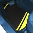 thumbnail image 3 of FH Group Carpet Liners Car Floor Mats with Faux Leather Stripes - Full Set, 3 of 5
