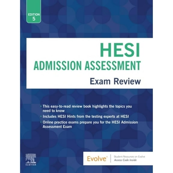 Pre-Owned Admission Assessment Exam Review (Paperback 9780323582261) by HESI