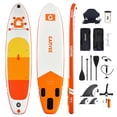 thumbnail image 4 of Superior Inflatable Stand Tall Paddle Board, Stable Durable Non-Slip Deck, Supports Up to 400lbs, Oar, Fins, Pump, Seat Included, Perfect for Surfing, Kayaking, Fishing, 4 of 7