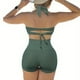 thumbnail image 4 of Conjunto de Bikini Bandeau Sexy para mujer, traje de baño brasileño con Tanga y diamantes de imitación de lujo con relleno de realce, color negro, 2025, 4 of 5