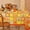 Checked Patch With Gnome, variant on Fall Tablecloth Autumn Pumpkin Thanksgiving Table Cloths for Rectangle Tables Waterproof Fabric Table Cover for Dining Kitchen Decorations 60"x 84" Oblong/Rectangle