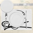 thumbnail image 3 of Ambesonne Humor Place Mats Set of 4, Grumpy Forever Alone Guy, Standard Size, Black and White, 3 of 6