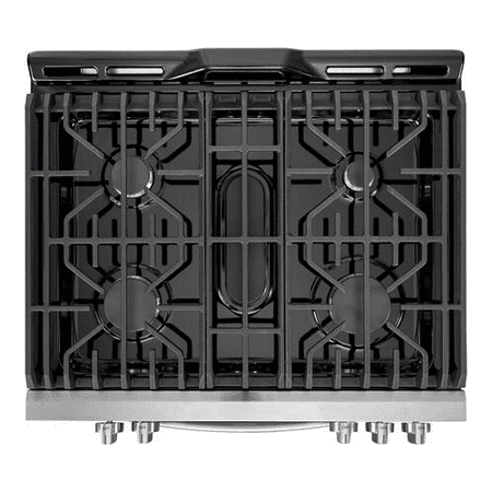 Frigidaire - Gallery 5.6 Cu. Ft. Freestanding Gas Convection Range with Self-Cleaning and Air Fry - Stainless steel