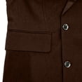 thumbnail image 5 of USNSM Men's Fashion Ceremonial Suit Jackets Double Breasted Loose Jackets Lightweight Casual Sport Coat Regular Fit Street Outerwear Brown XXL, 5 of 7