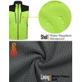 thumbnail image 4 of Little Donkey Andy Men's Fleece Lined Outdoor Vest Lightweight Windproof Warm Sleeveless Jacket for Hiking Trekking Travel Golf Fluorescent Green XXL, 4 of 6