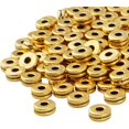 thumbnail image 4 of 200pcs 6mm Flat Round Spacers Beads Alloy Rondelle Beads Disc Spacer Bead Loose Beads for DIY Bracelet Jewelry Crafts Making Accessory, Antique Gold, 4 of 7