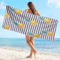 thumbnail image 4 of GFHFHITJ 100% Cotton Beach Towels | 1 Pack Of 30 X 60" Navy Pool Towels for Adults And Kids | Absorbent & Quick Dry Towels (Fish & Stripes)., 4 of 8