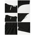thumbnail image 6 of UVN Jumpsuits for women Summer Casual Romper Sleeveless Wide Leg Long Pants Outfits Dressy Woman Clothes, 6 of 9