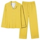 thumbnail image 1 of Traje de pijama informal de poliéster para mujer - Cuello en V, diseño con bolsillos - Para todas las estaciones - Tallas S-XXXL, 1 of 3