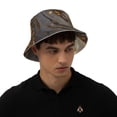 thumbnail image 4 of Fotbe Golden White Tiger Sombrero Tipo Pescador con Estampado – Sombrero de Sol de Algodón de Moda para Playa, Golf, Pesca, 4 of 6
