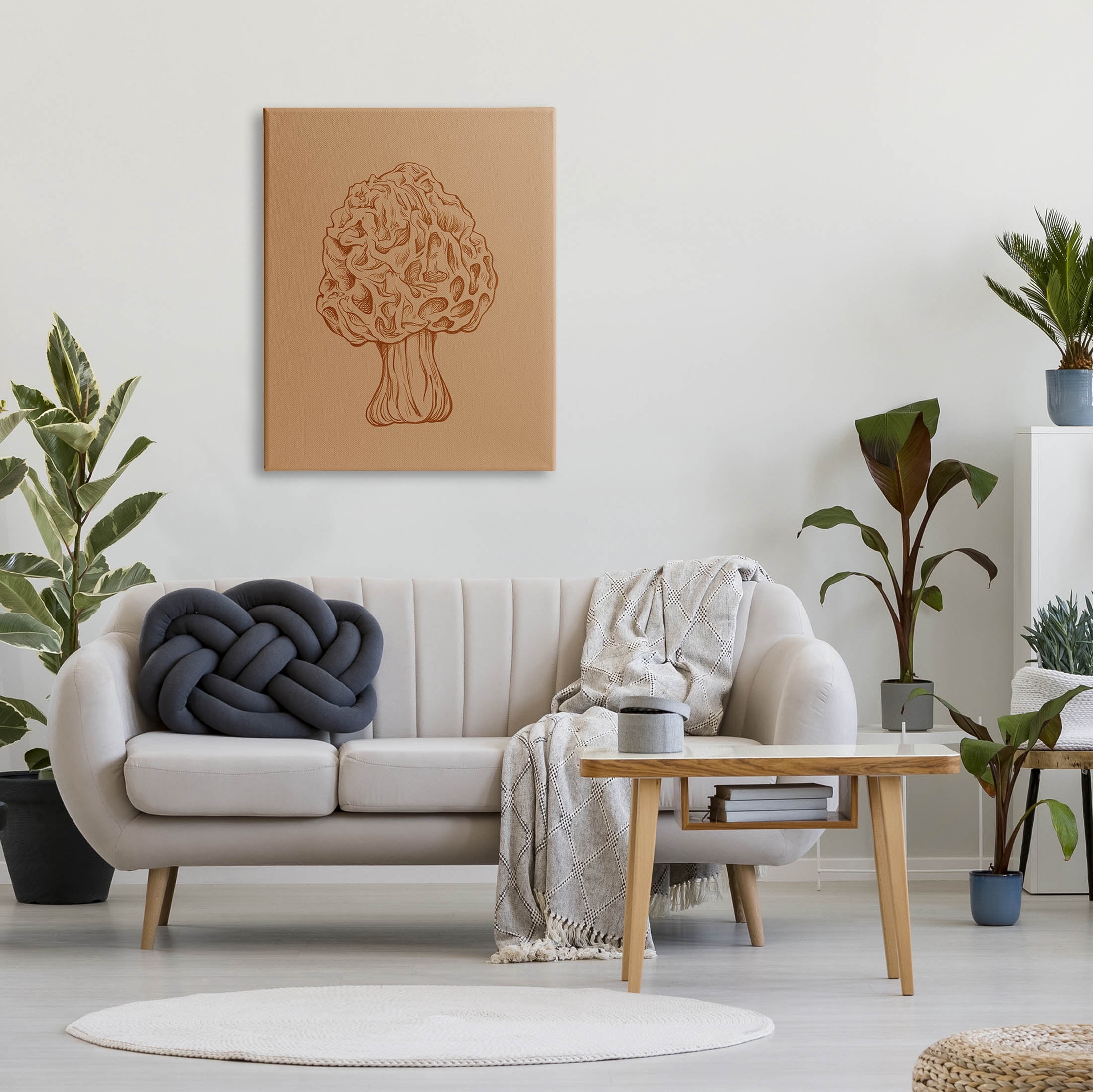 Stupell Industries Organic Mushroom Detailed Study Graphic Art Gallery Wrapped Canvas Print Wall Art, Design by Ziwei Li