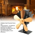thumbnail image 4 of Estufa de calor con ventilador chimenea de madera de 5 aspas para leña ANGGREK  Otros, 4 of 8