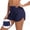 B-Navy Blue, variant on RELLECIGA Women's High Waisted Swim Shorts Swim Board Shorts for Women