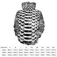 thumbnail image 2 of Snakeskin Black And White 3D Print Hoodie Men Women Autumn Thin Pullover Sweatshirt Vintage Streetwear Tops, 2 of 6
