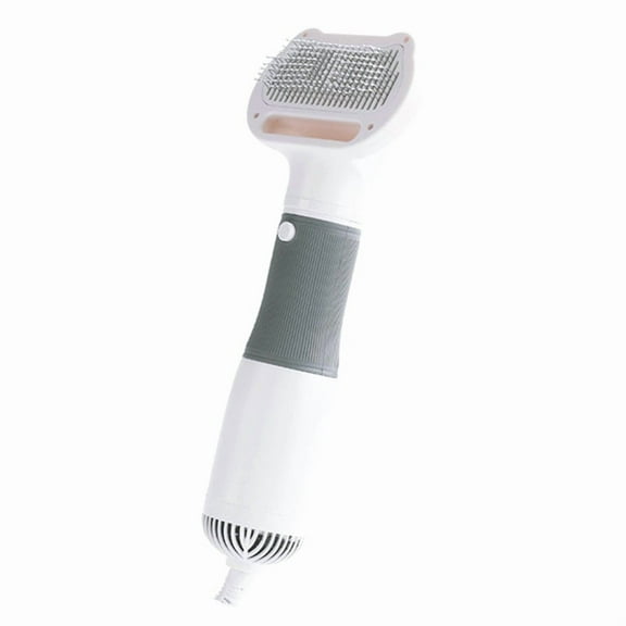 3in1 Pet Dog Dryer Quiet Dog Hair Dryers and Comb Brush Grooming Kitten Cat Hair Comb Puppy Fur Blower US Plug Grey