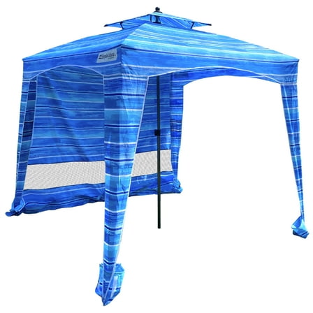 EasyGo Products 6' Blue Beach Cabana Canopy, Waterproof