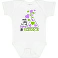 thumbnail image 3 of Inktastic Made with Lots of Love and Science Heart Bubbles in a Beaker Boys or Girls Baby Bodysuit, 3 of 5