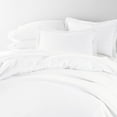 thumbnail image 3 of Noble Linens 2-Piece White Duvet Cover Set, Twin/Twin XL, 3 of 9