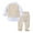 Beige, variant on CHICTRY Baby Toddlers Gentleman Suit Infant Boys Birthday Party Outfit Long Sleeve Shirt   Vest   Pants Set