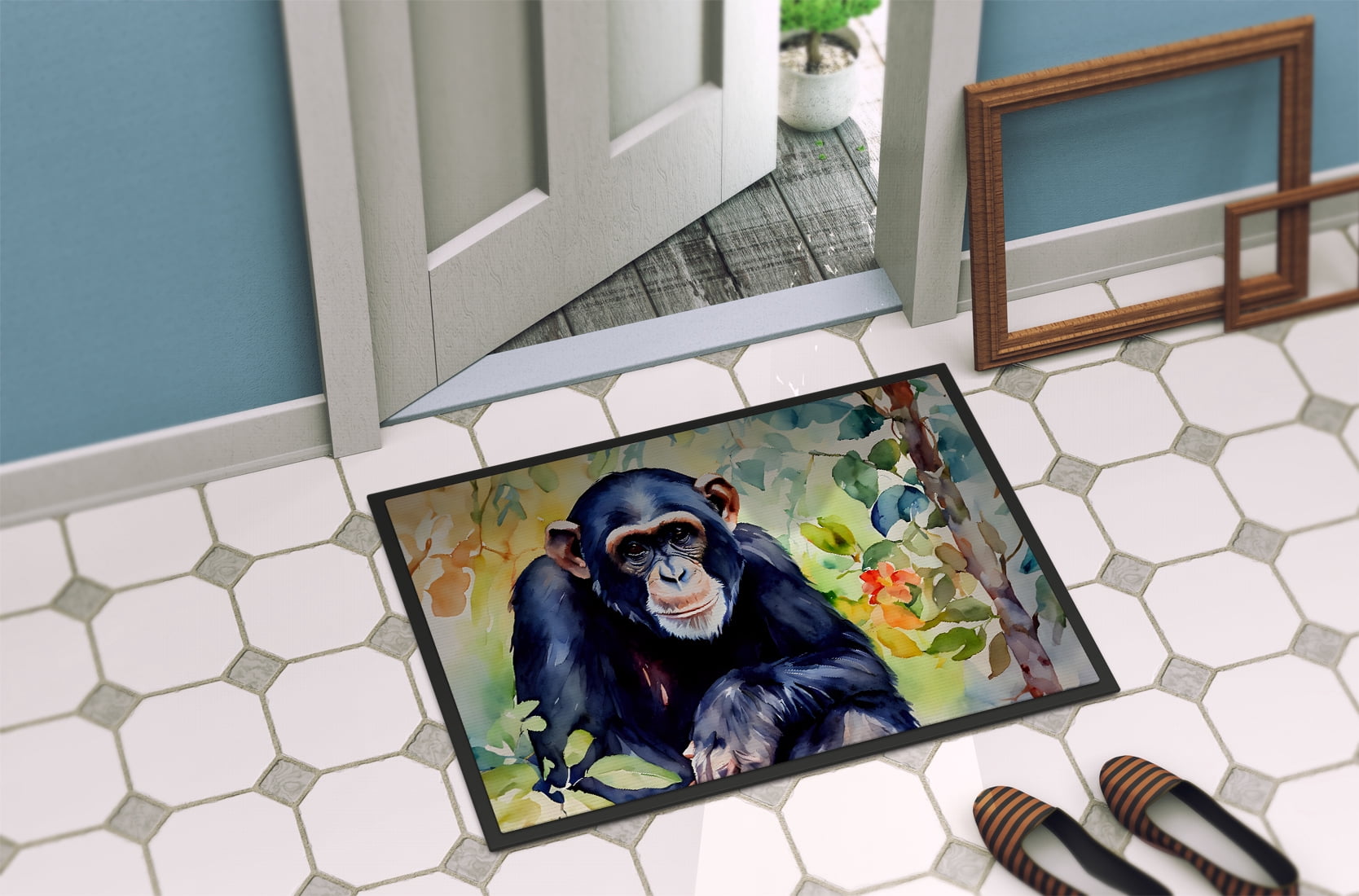 Carolines Treasures DAC2892MAT 18 x 27 in. Chimpanzee Doormat