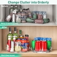 thumbnail image 5 of 2 Pack Lazy Susan Organizer, 9.5 Inch, 10.7 Inch Lazy Susan Turntable for Cabinet, Turntable Organizer for Pantry Organizers and Storage, Non-Skid Fridge Organizer, 5 of 8