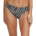 thumbnail image 2 of DKNY Women's Black Printed Stretch Scoop Lined Full Coverage Classic Bikini Swimsuit Bottom S, 2 of 2